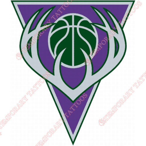 Milwaukee Bucks Customize Temporary Tattoos Stickers NO.1083
